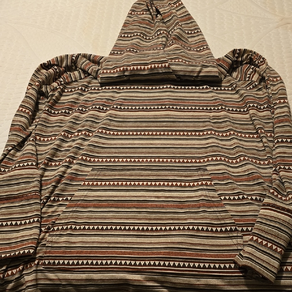 Striped Brown and Cream Sweater